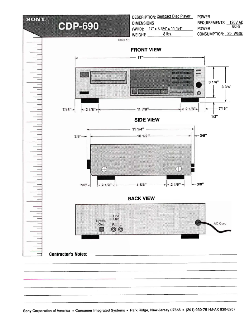 First page image of the manual for CDP-690
