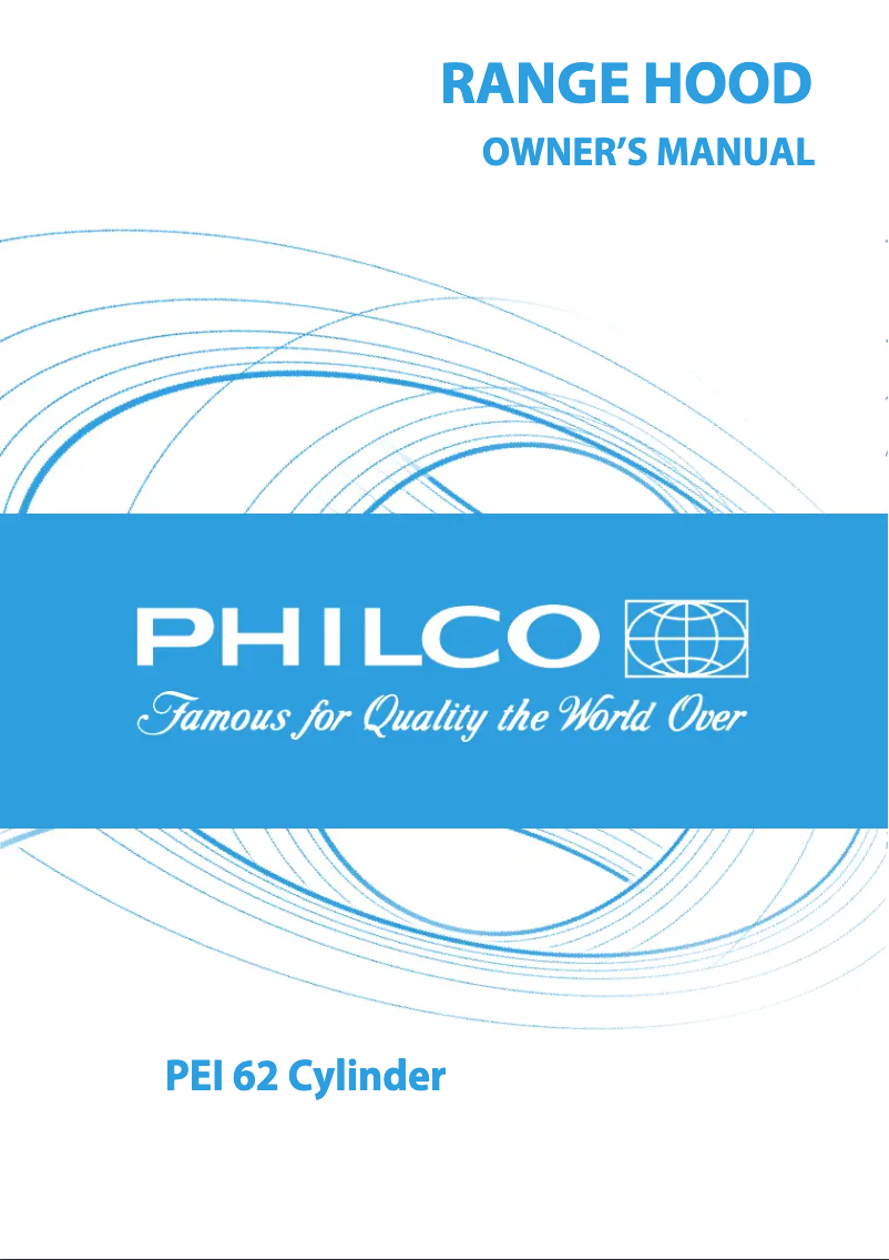 Page 1 of the manual User Manual Philco PEI 62 Cylinder