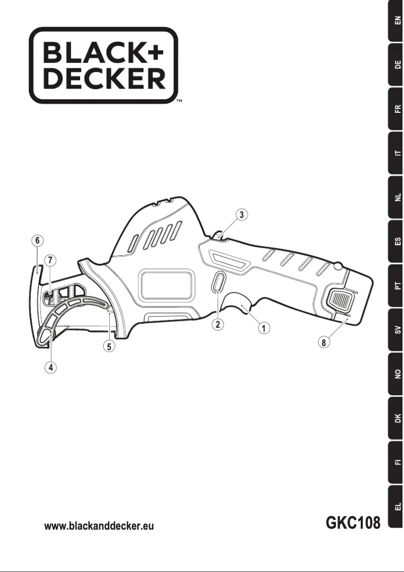 First page image of the manual for GKC108