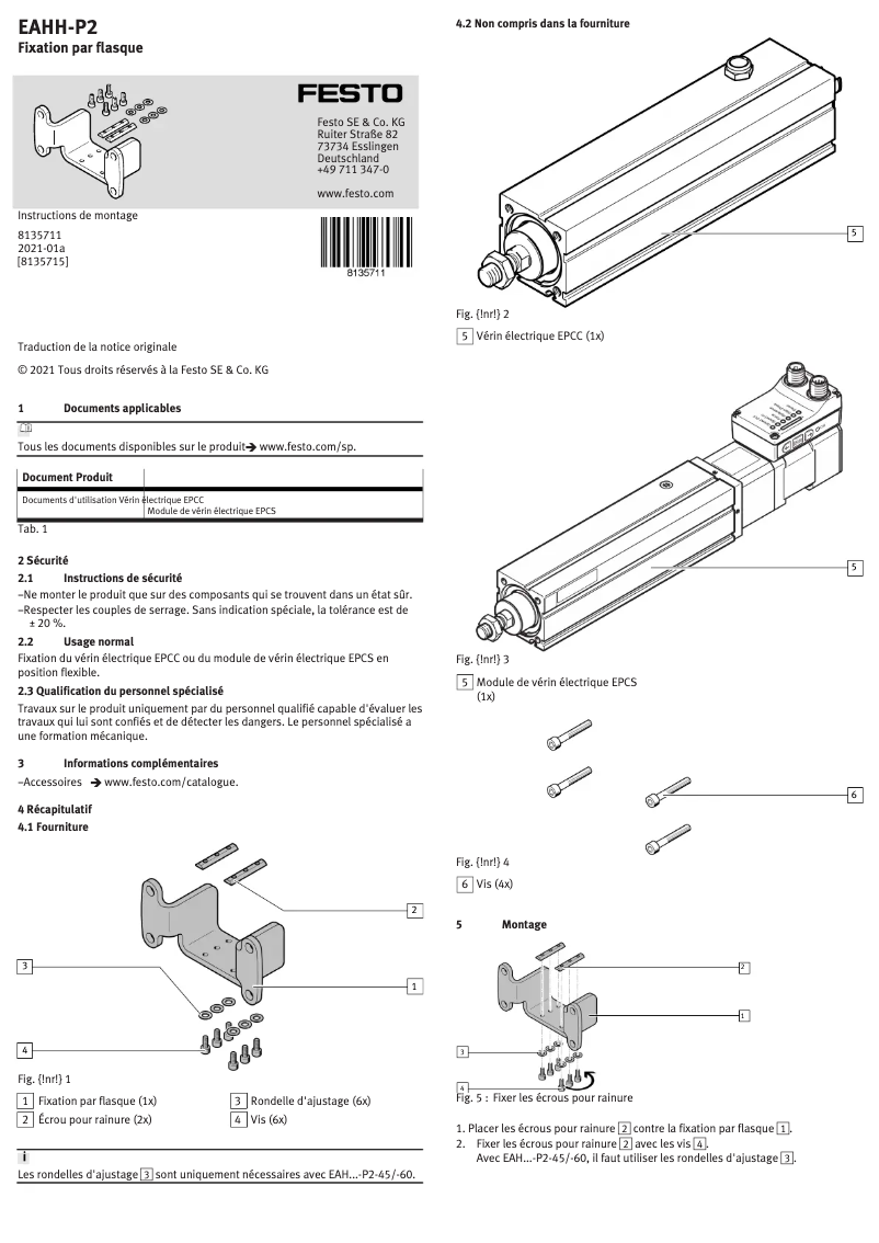 First page image of the manual for EAHH-P2-60