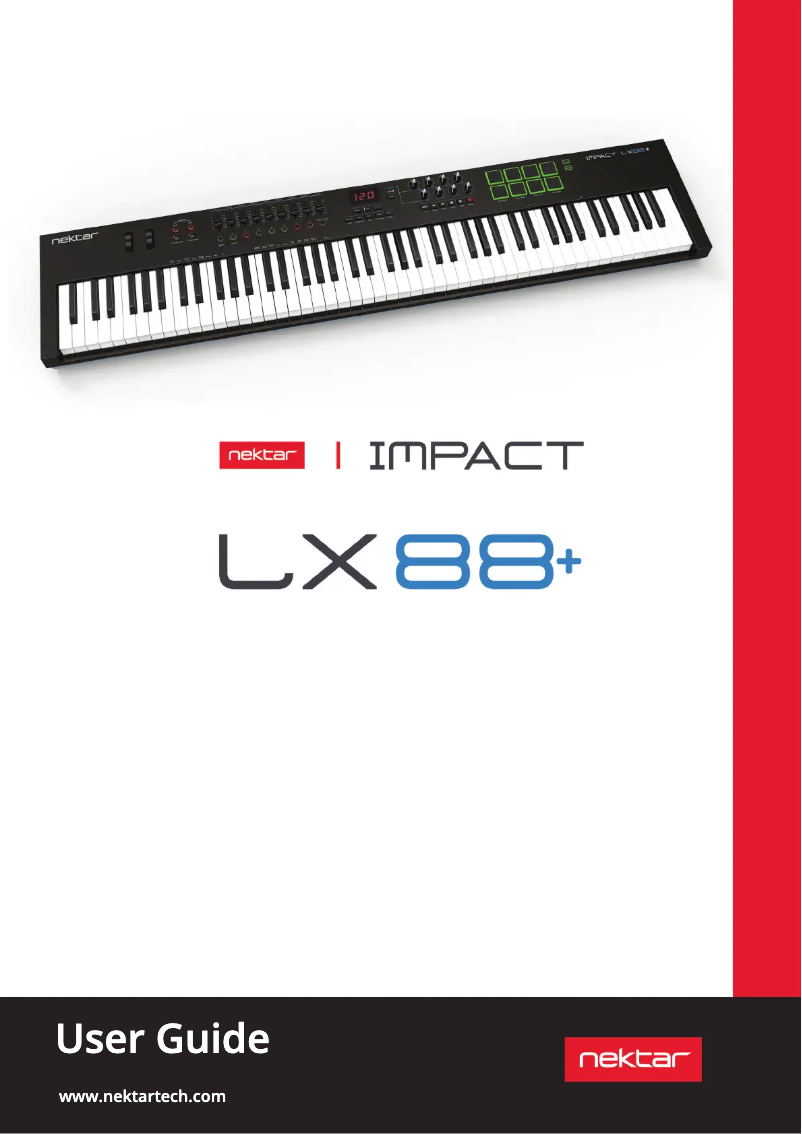 First page image of the manual for Impact LX88+