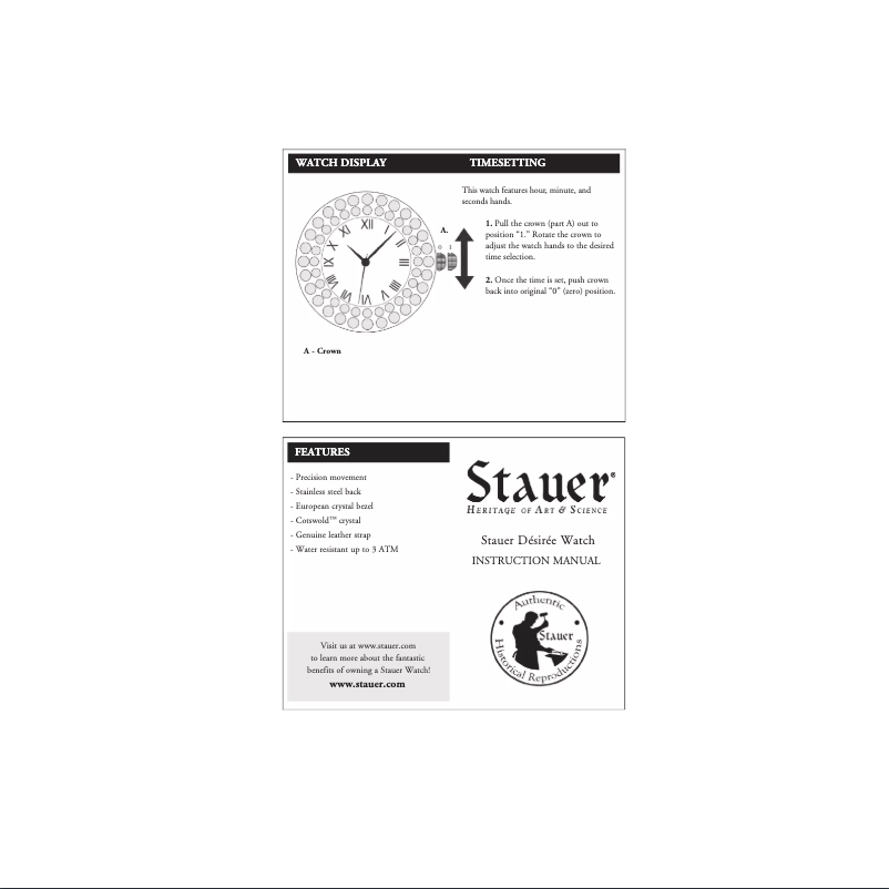 Page 1 of the manual User Manual Stauer 31527