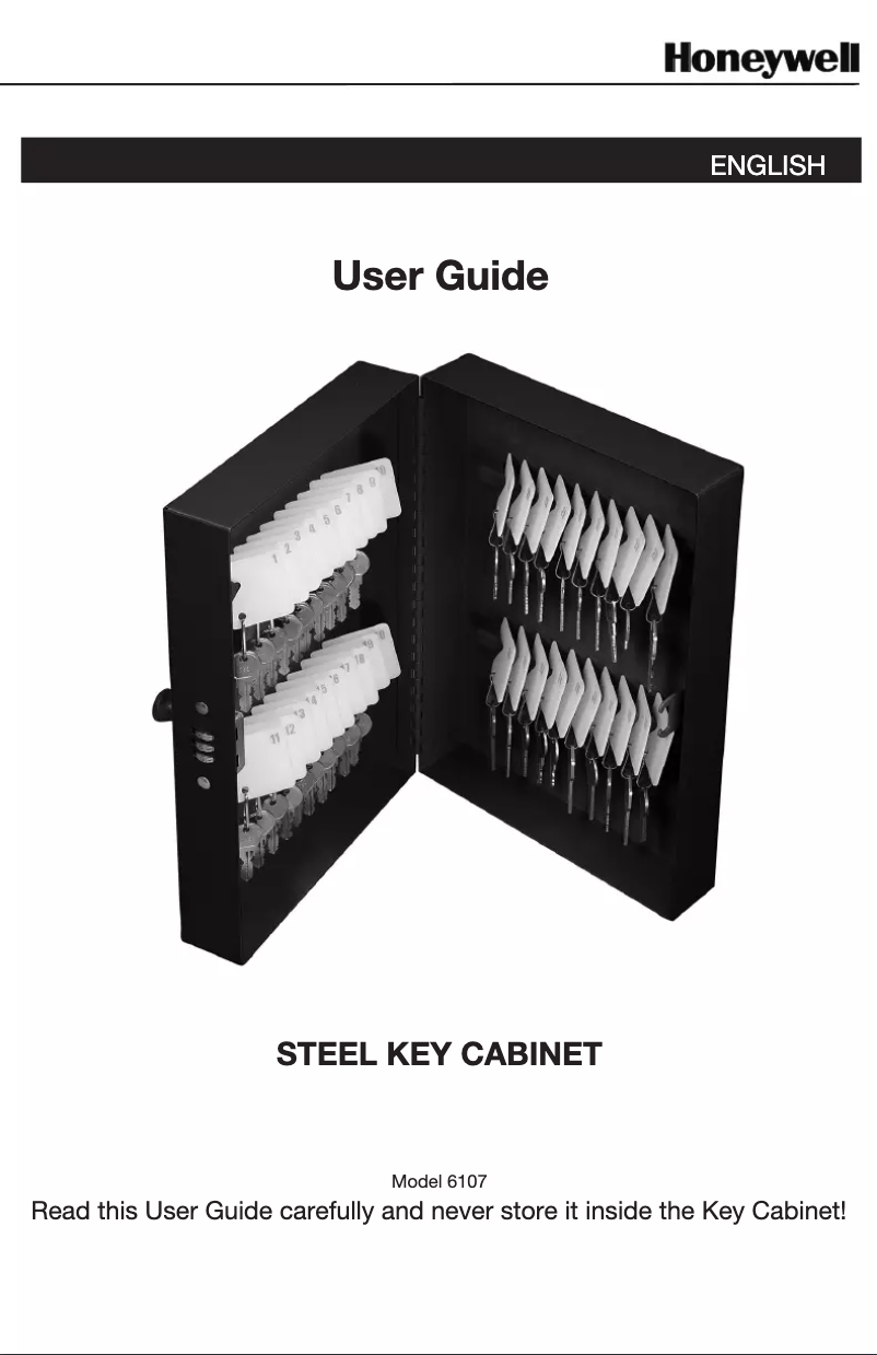 Page 1 of the manual User Manual Honeywell 6107