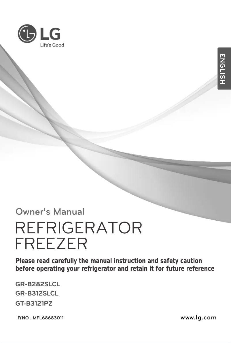 Page 1 of the manual User Manual LG GR-B312SLCL