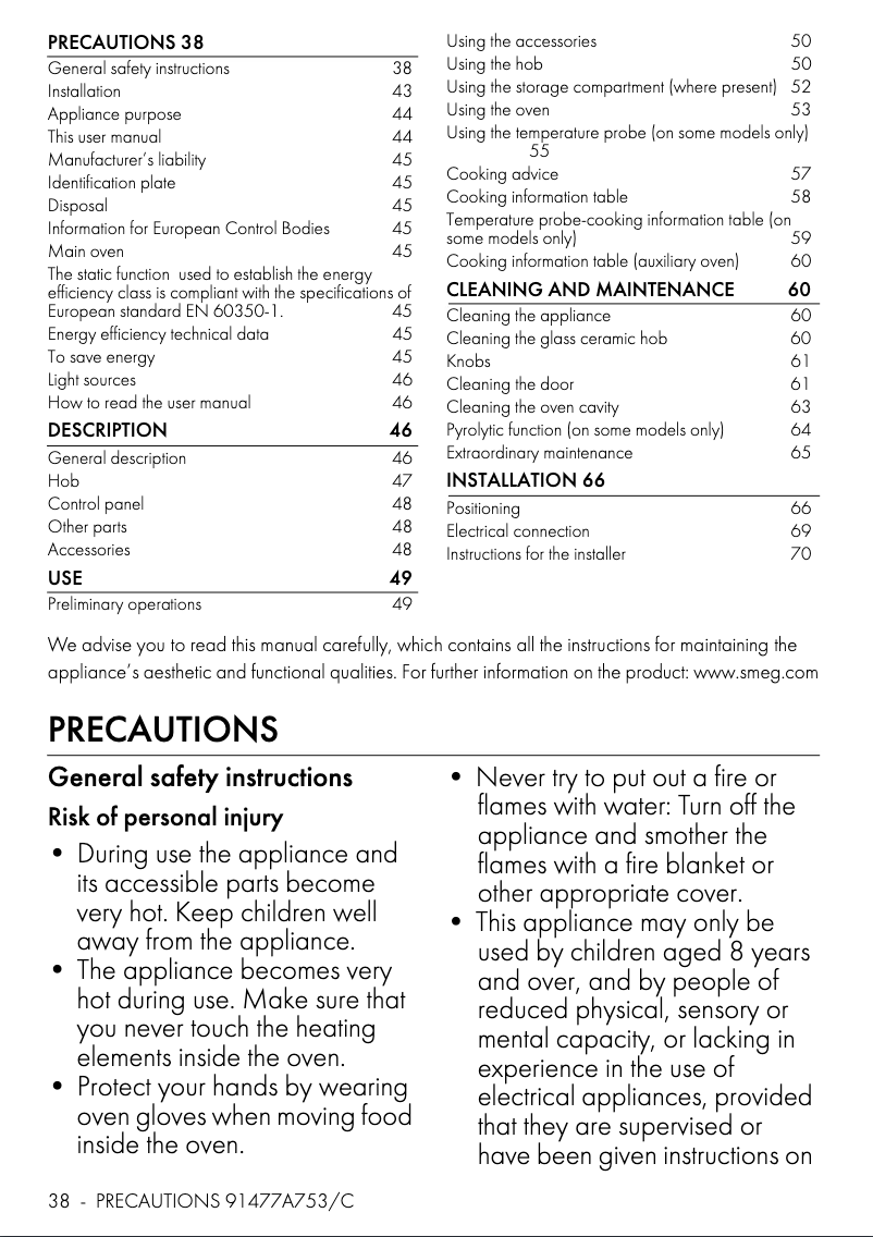 First page image of the manual for C92IPMB2