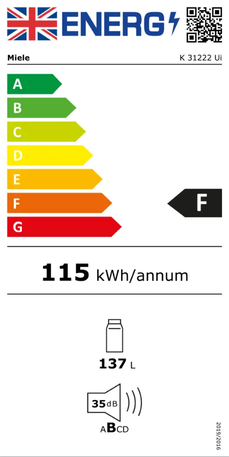 First page image of the manual for K 31222 Ui