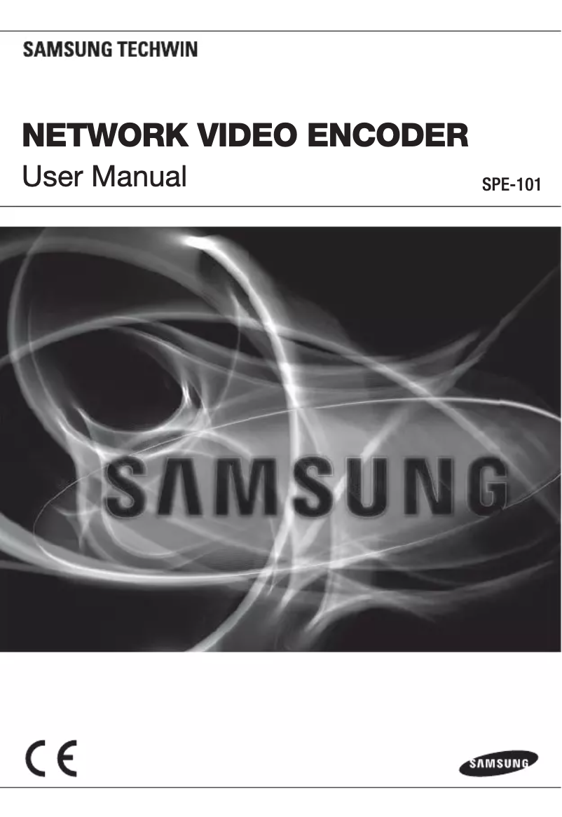 Page 1 of the manual User Manual Hanwha SPE-101