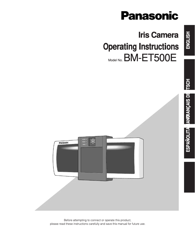 Page 1 of the manual User Manual Panasonic BM-ET500