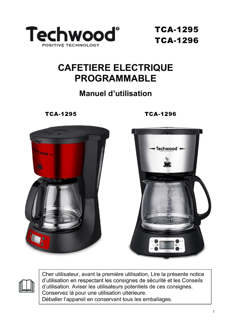Page 1 of the manual User Manual Techwood TCA-911