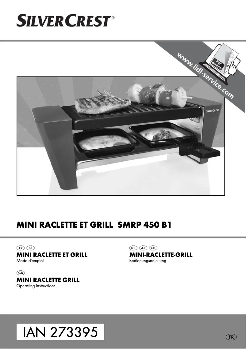 Page 1 of the manual User Manual SilverCrest SMRP 450 B1