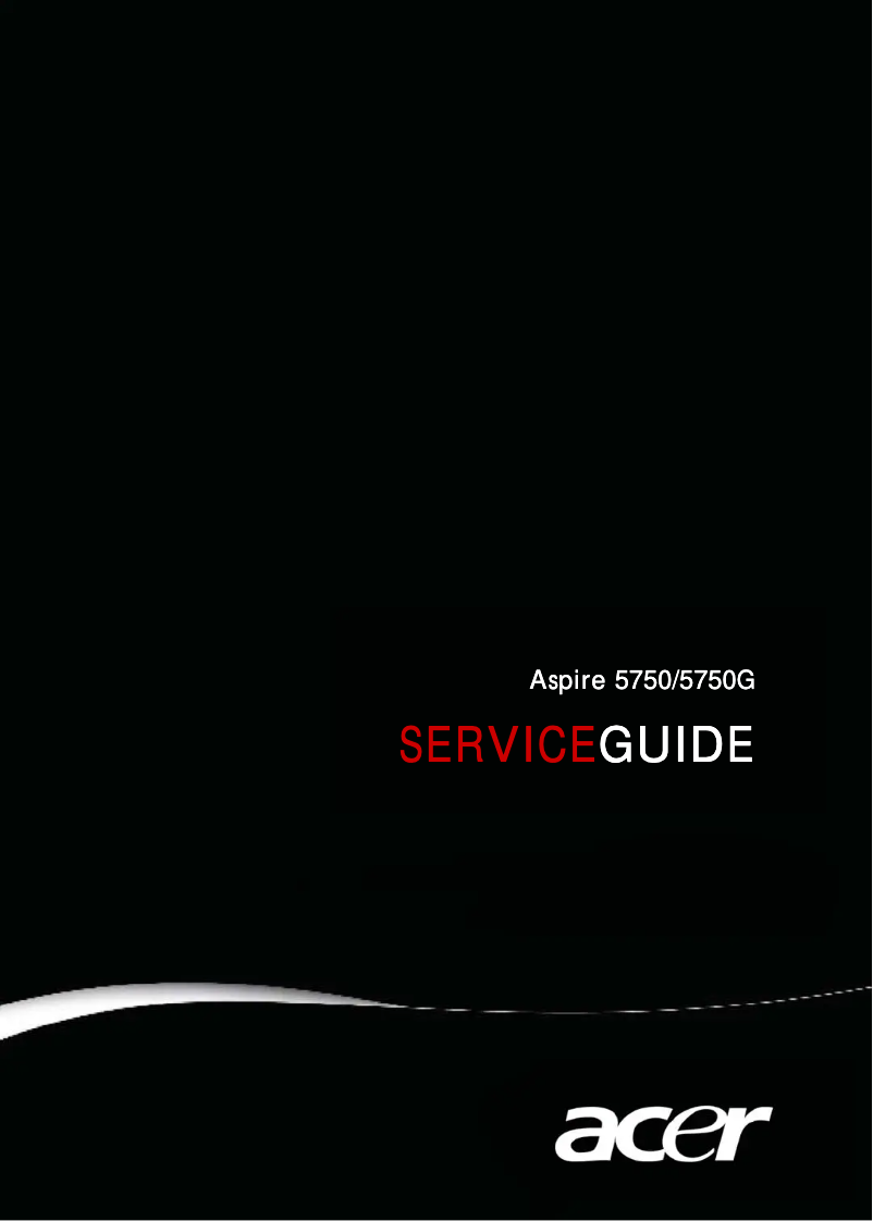 Page 1 of the manual User Manual Acer Aspire AS5750G