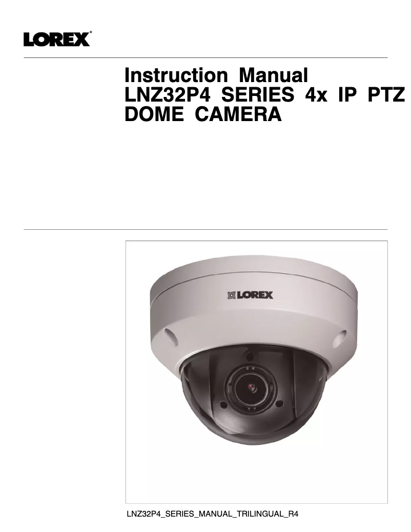 First page image of the manual for LNZ32P4