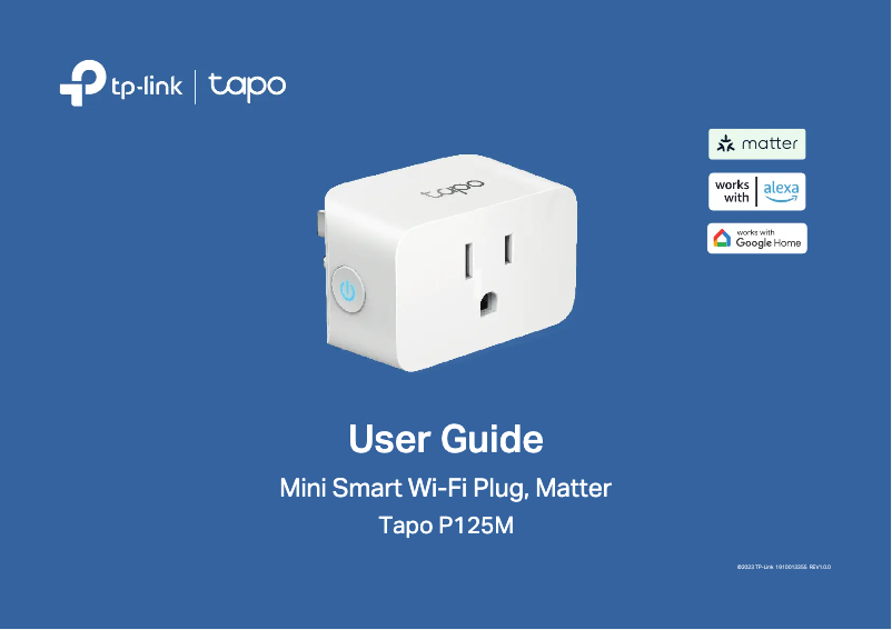 Page 1 of the manual User Manual TP-Link Tapo P125M