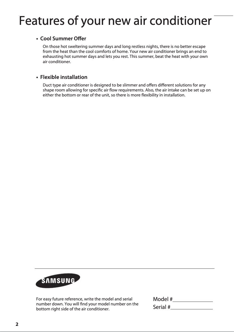 Page 1 of the manual User Manual Samsung NS024SCREB