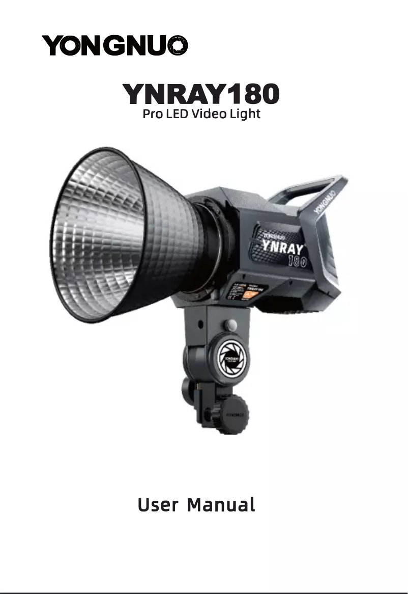 First page image of the manual for YNRAY180