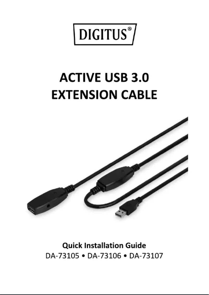 Page 1 of the manual User Manual Digitus DA-73107