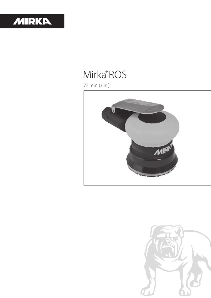 Page 1 of the manual User Manual Mirka ROS 325NV