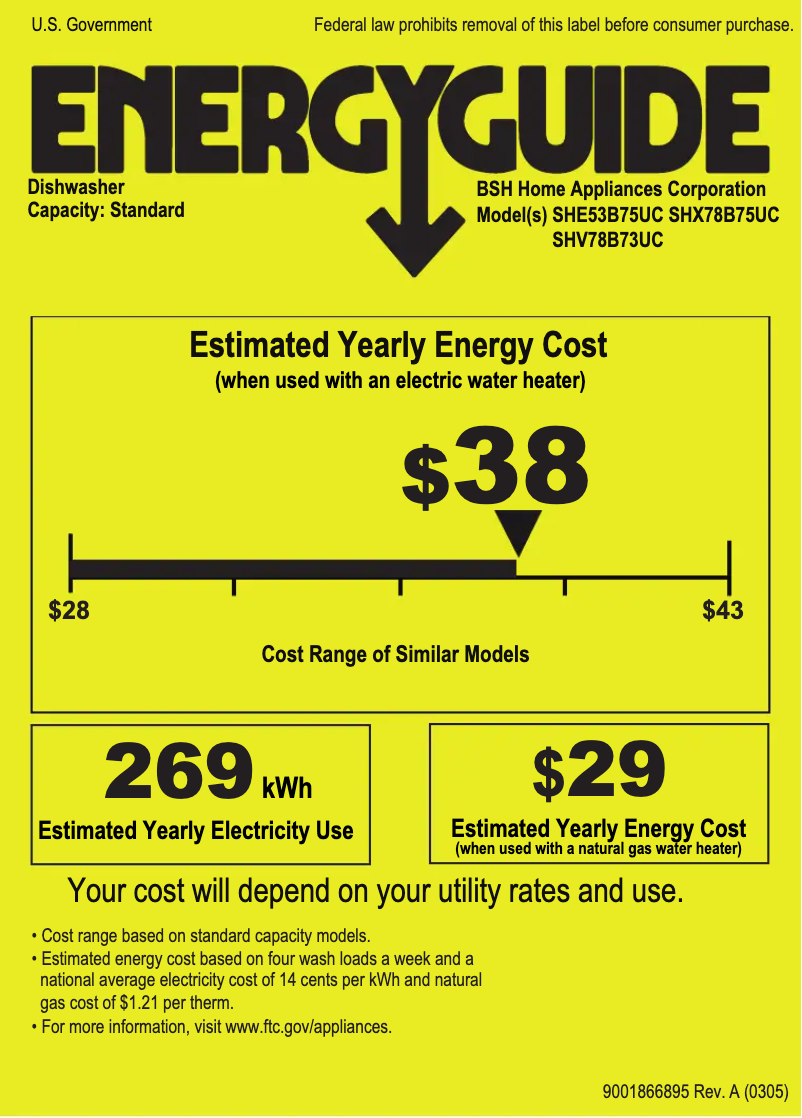 First page image of the manual for SHV78B73UC