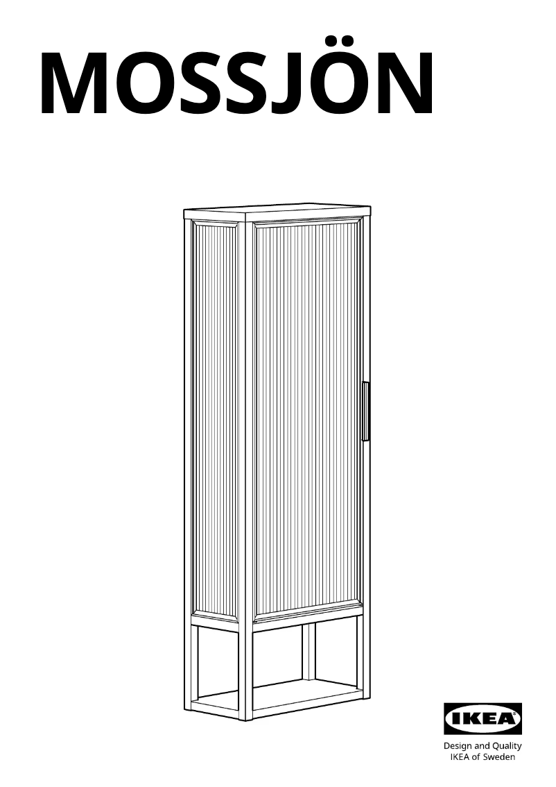 First page image of the manual for MOSSJÖN 805.731.70