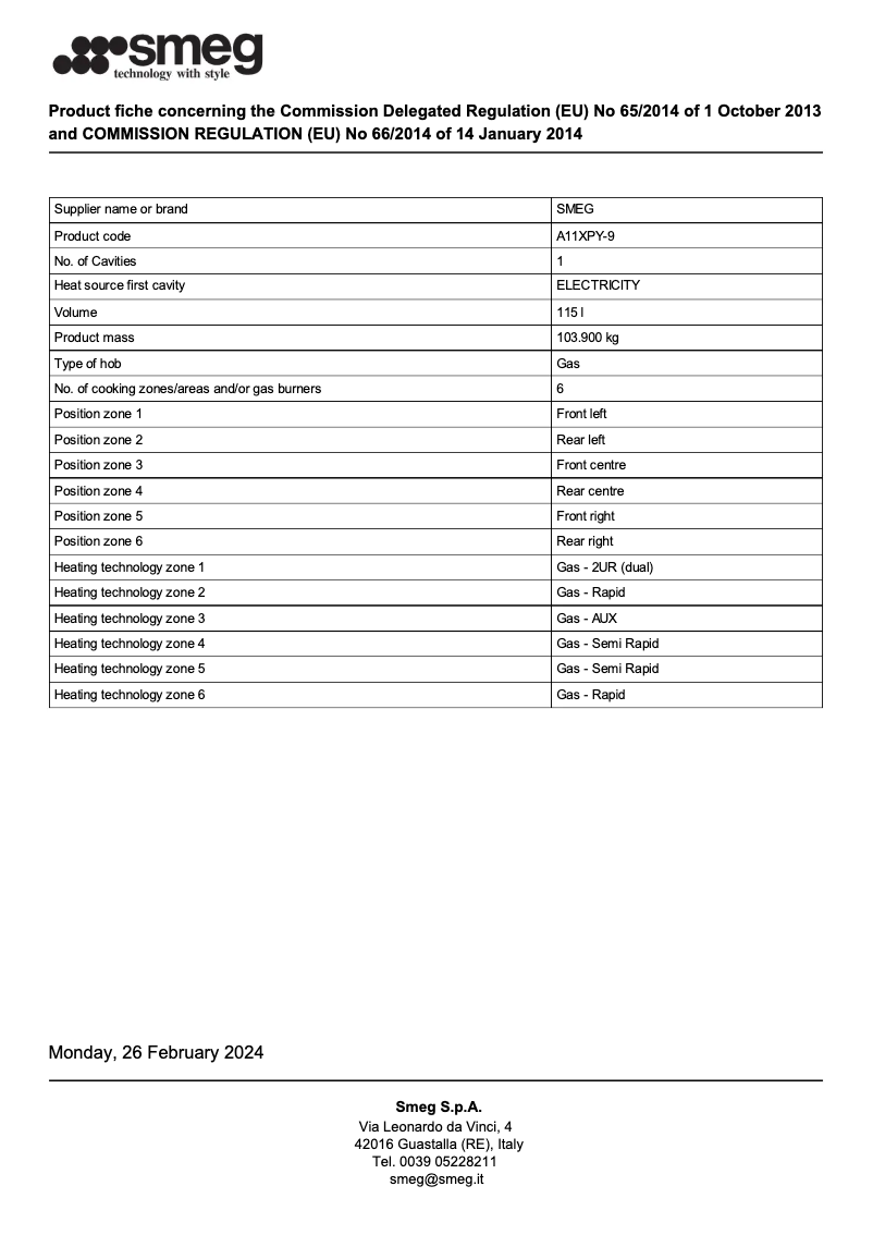 First page image of the manual for A11XPY-9