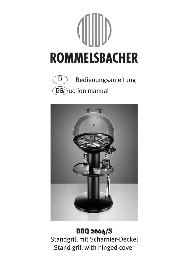 Image de la première page du manuel de l'appareil BBQ 2004