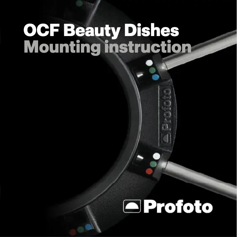 Page 1 of the manual User Manual Profoto OCF Beauty Dishes