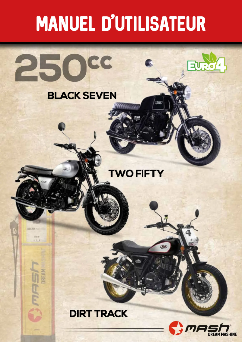 Page 1 of the manual User Manual Mash Black Seven 250cc (2020)
