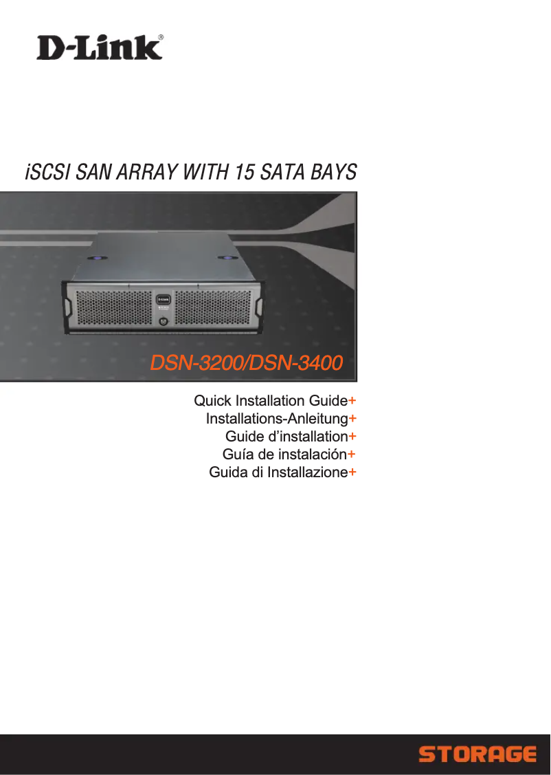 First page image of the manual for DSN-3200