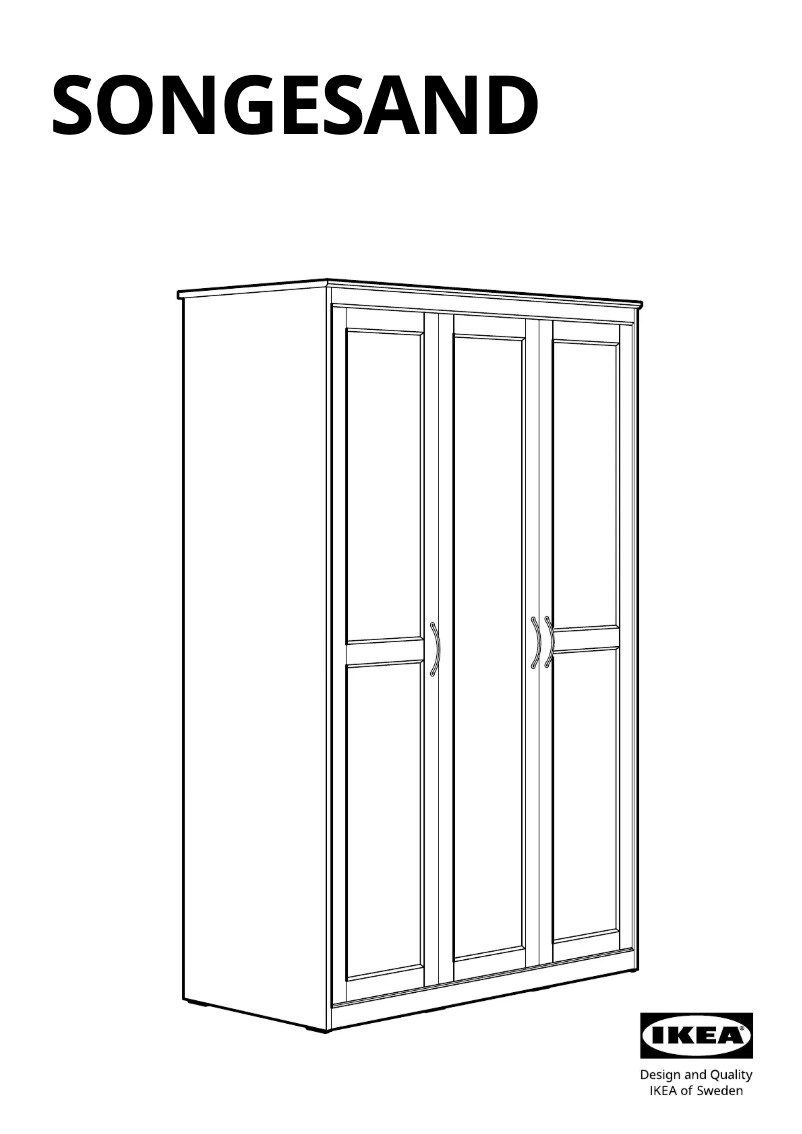 First page image of the manual for SONGESAND 103.945.58