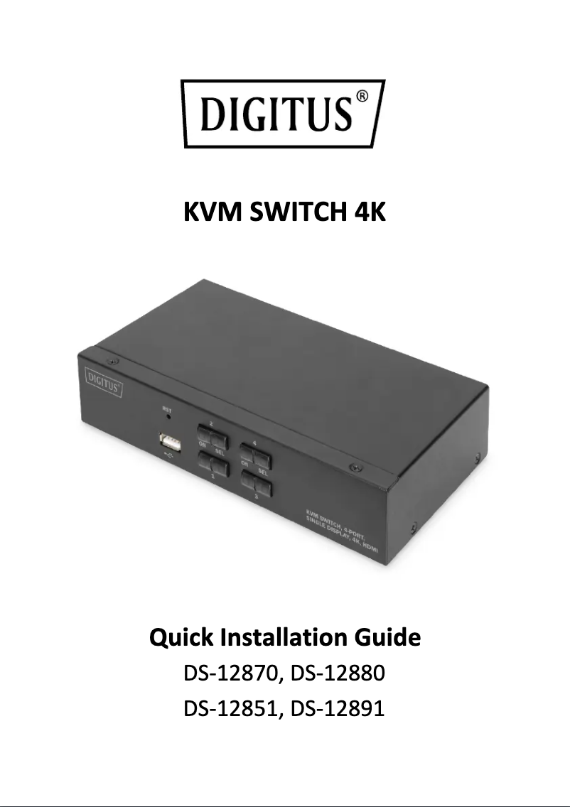 First page image of the manual for DS-12880