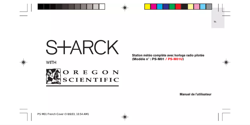 Page 1 of the manual User Manual Oregon Scientific PSM01