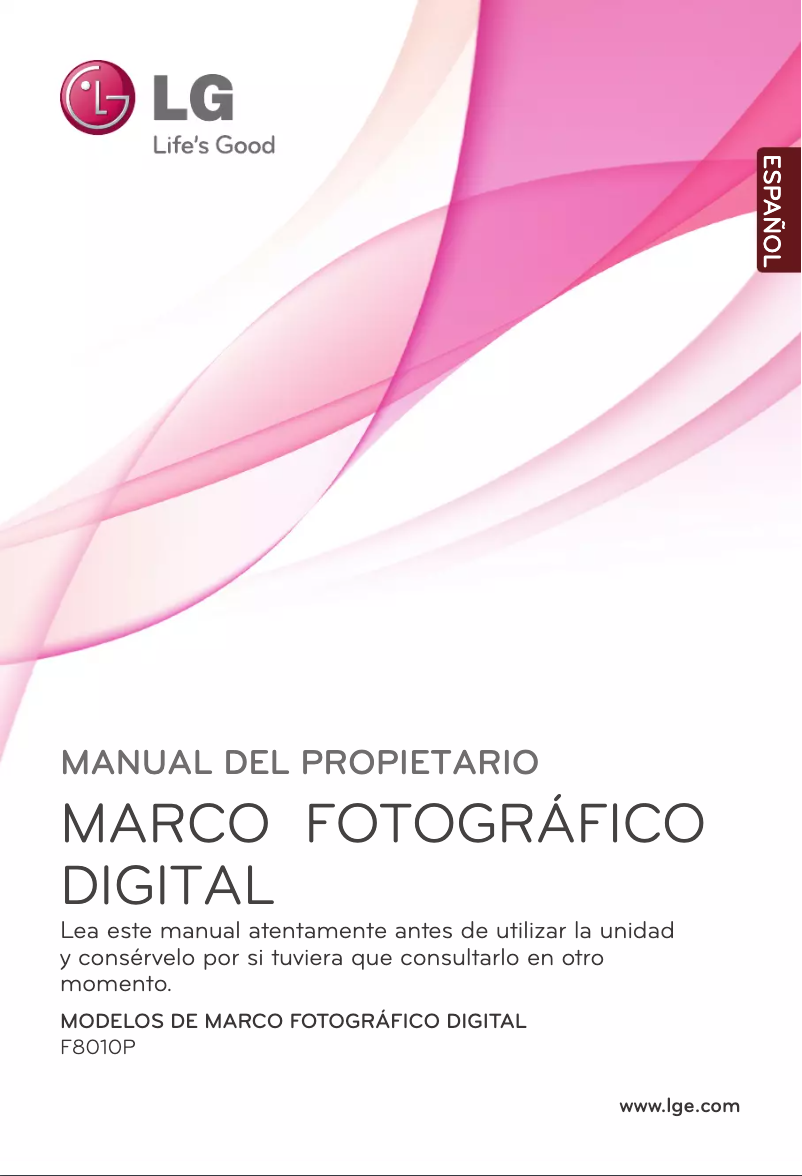 First page image of the manual for F8010P