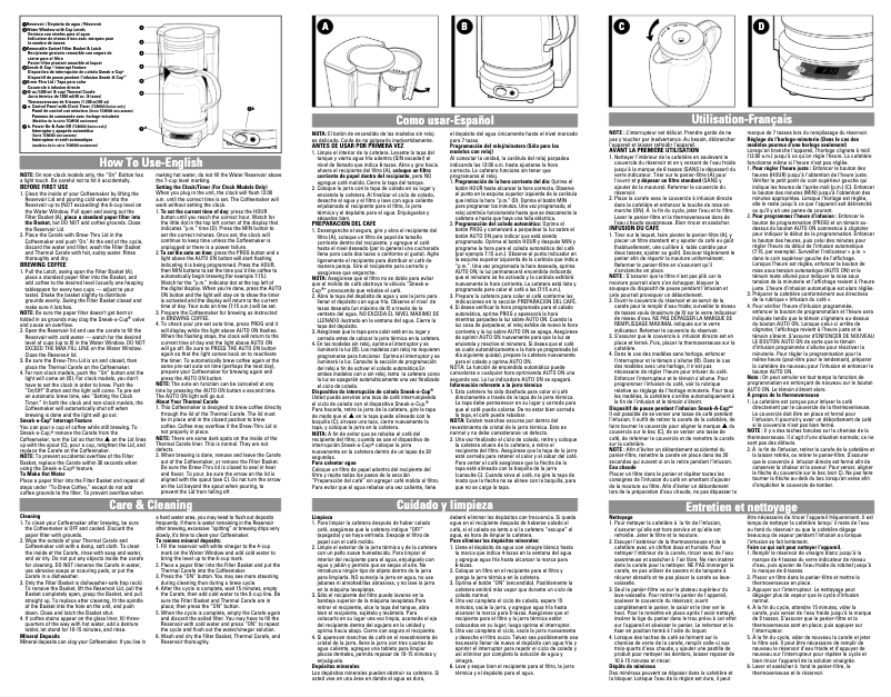 First page image of the manual for TCM508