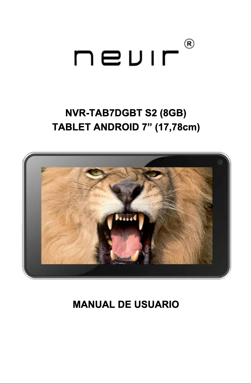 Page 1 of the manual User Manual Nevir NVR-TAB7 DGBT S2