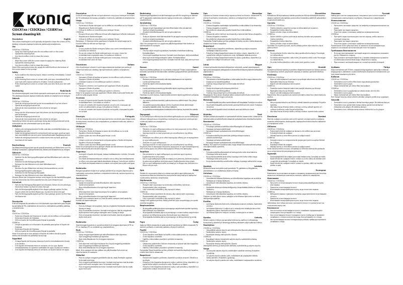 Page 1 of the manual User Manual Konig CSSCK100