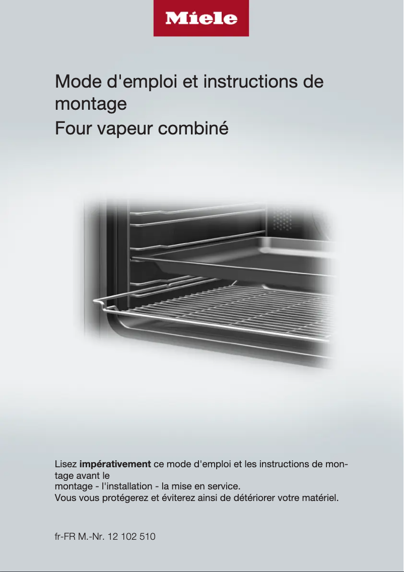 Page 1 of the manual User Manual Miele DGC 7351