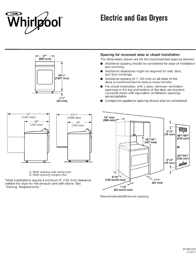 First page image of the manual for WED7500G