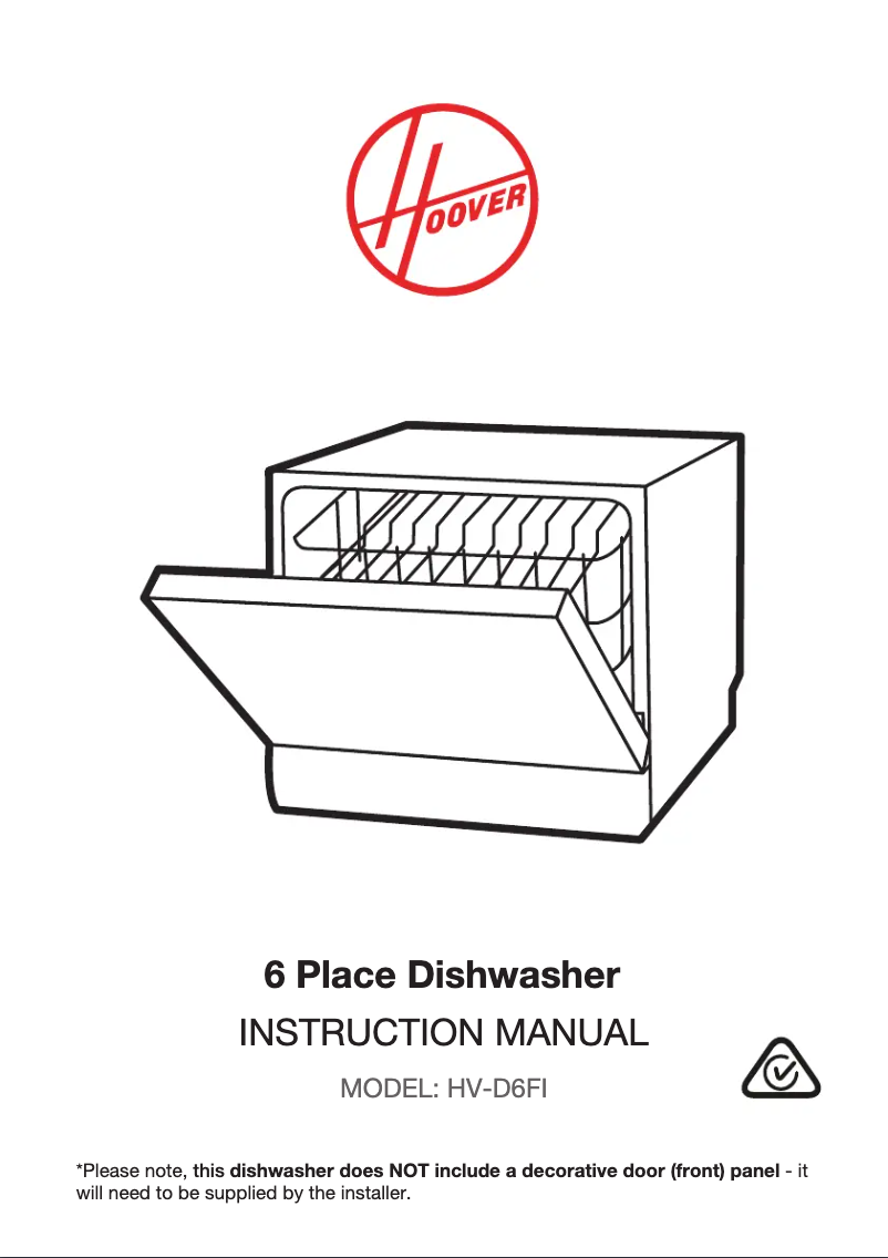 Page 1 of the manual User Manual Hoover HV-D6FI