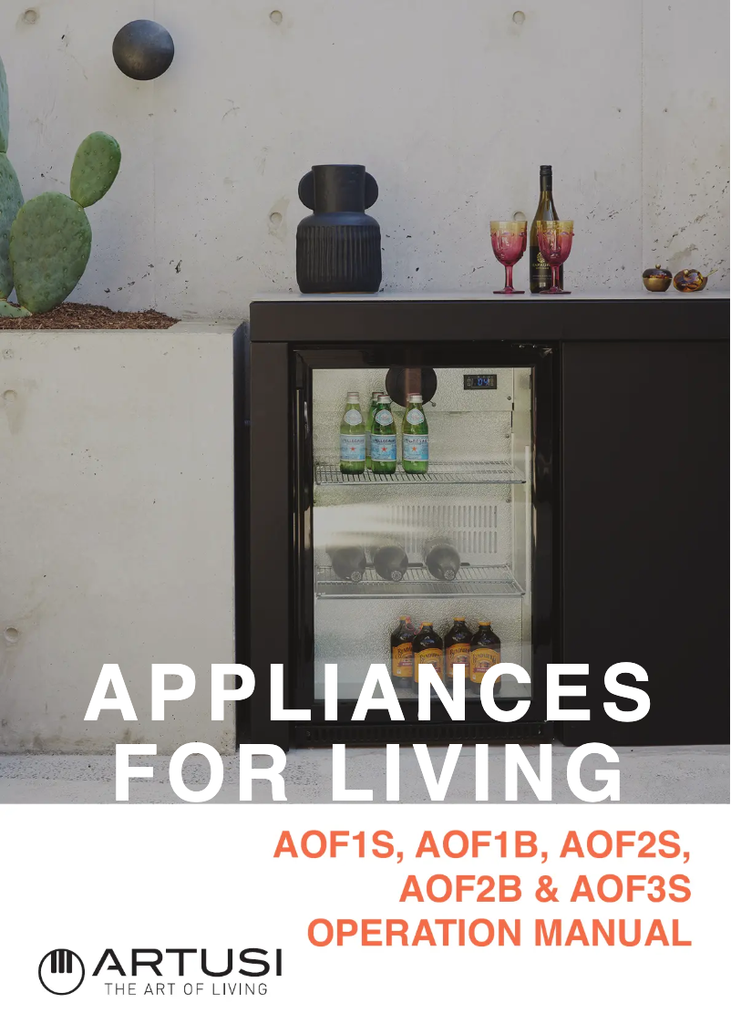 First page image of the manual for AOF3S