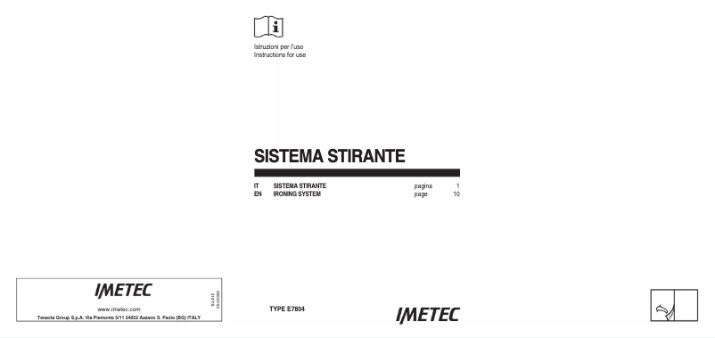 Page 1 of the manual User Manual Imetec ZeroCalc PS1 2200
