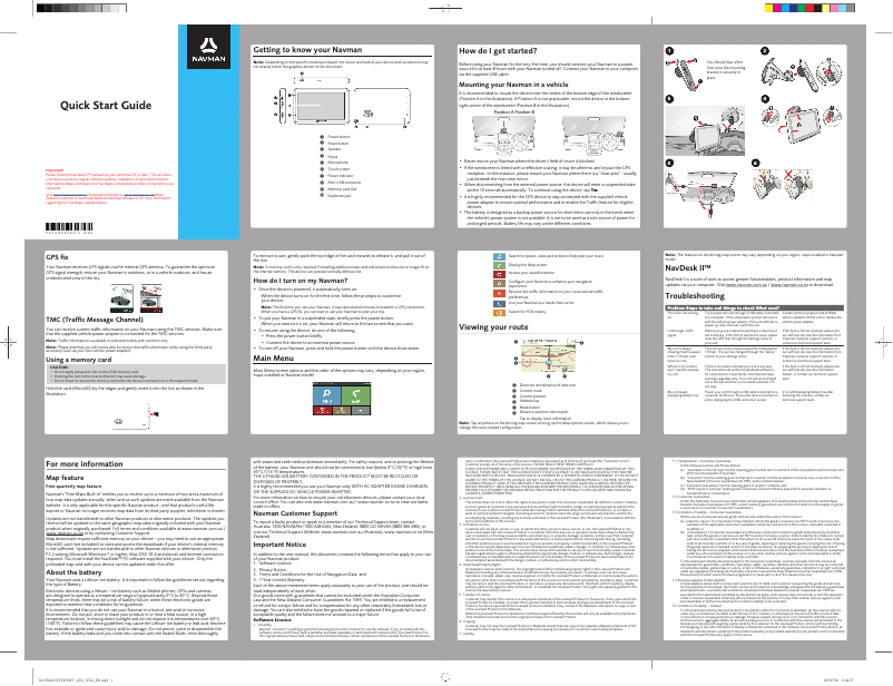 First page image of the manual for EZY455MT