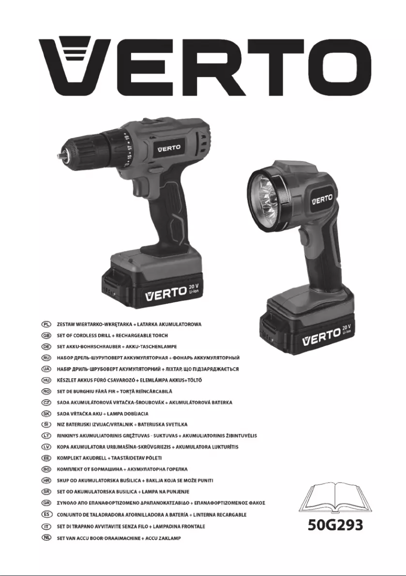 Page 1 of the manual User Manual Verto 50G293
