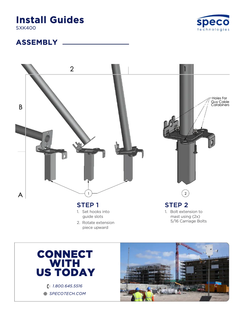 Page 1 of the manual User Manual Speco Technologies SXK400