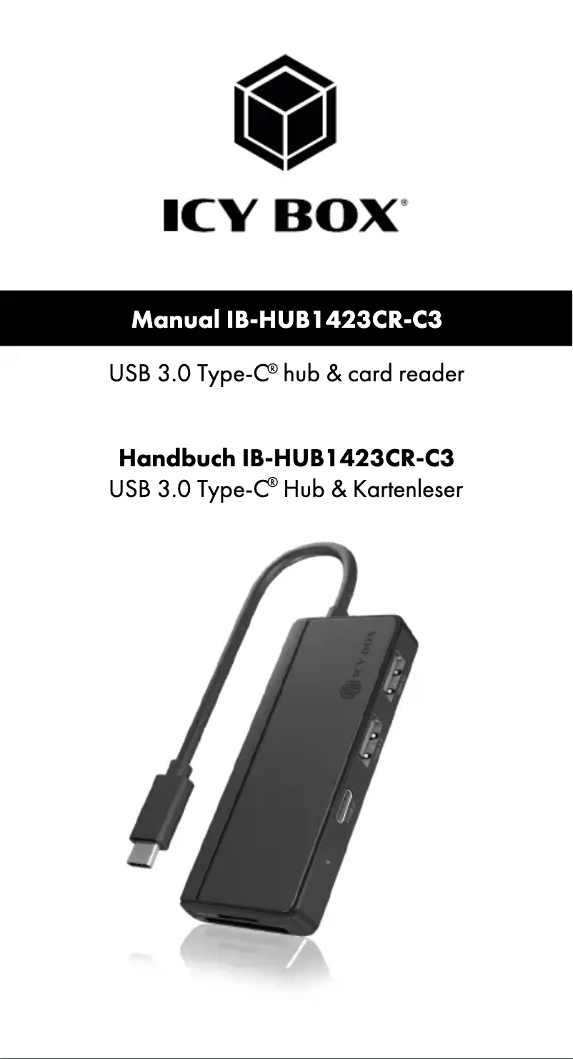 First page image of the manual for IB-HUB1423CR-C