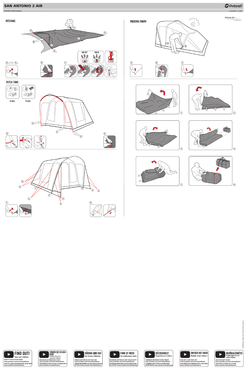 Page 1 of the manual User Manual Outwell San Antonio 2 Air