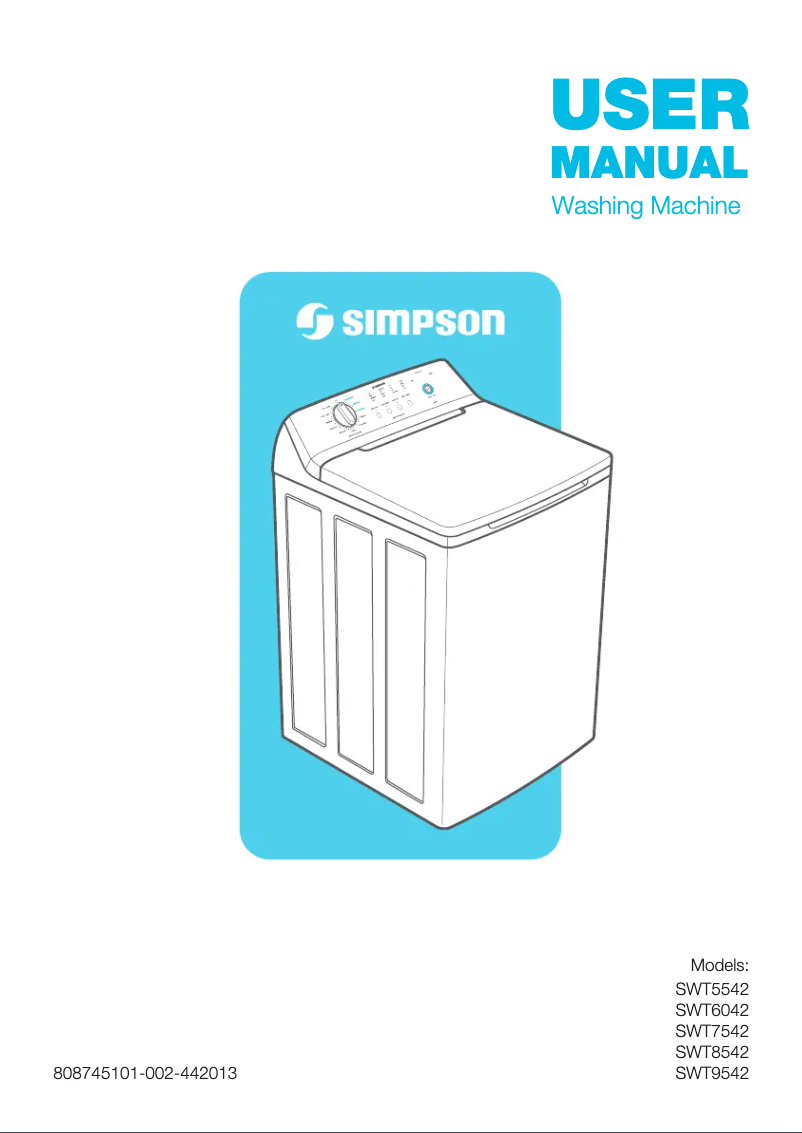 First page image of the manual for SWT9542