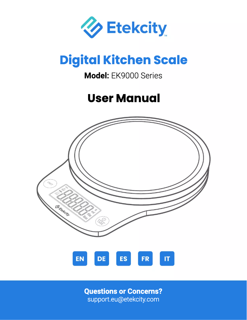 First page image of the manual for EK9000