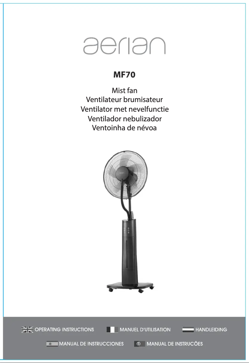 Page 1 of the manual User Manual Aerian MF70