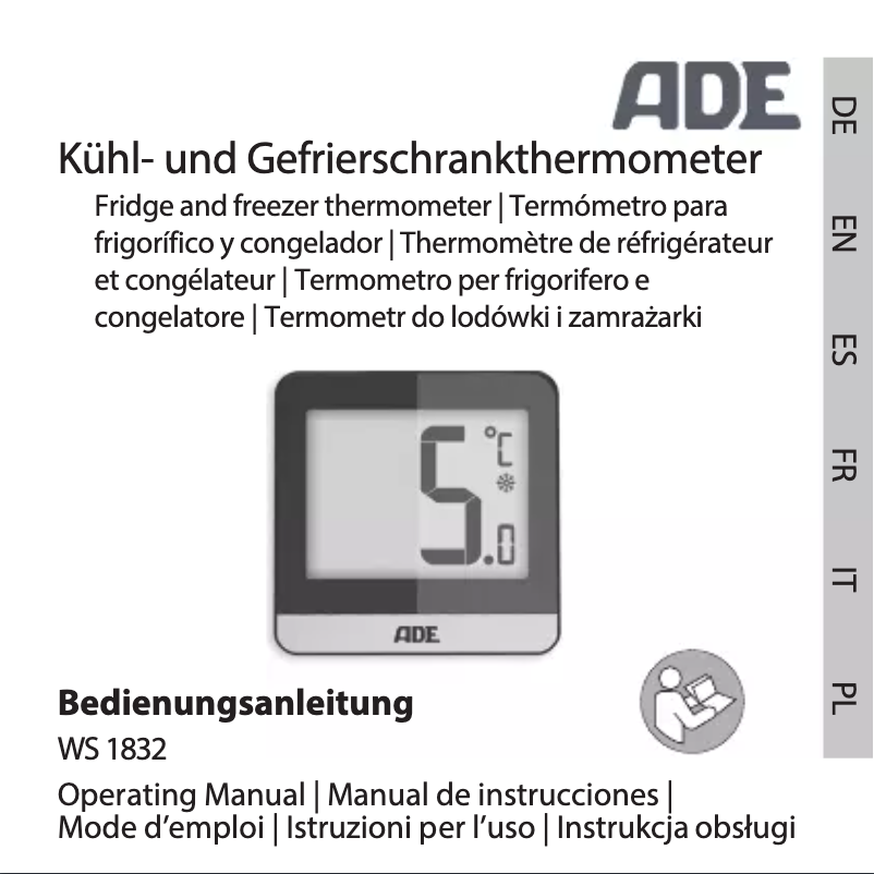 First page image of the manual for WS1832