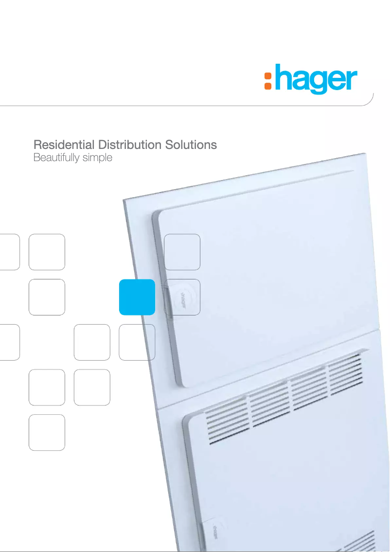 Page 1 of the manual Brochure Hager VS318PT